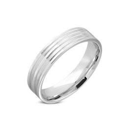 Anna K Jewelry - Ring Lines Stål 0,6
