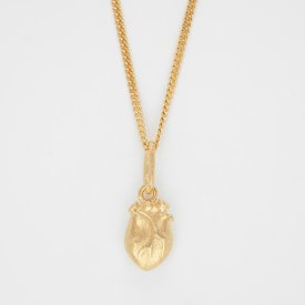 Björg Jewellery - Halsband Anatomiskt Hjärta Iconic Smal Guld