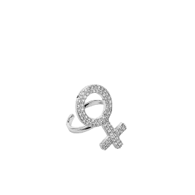Ioaku - Ring Female Symbol Sparkel Silver Izabella Limited Edition
