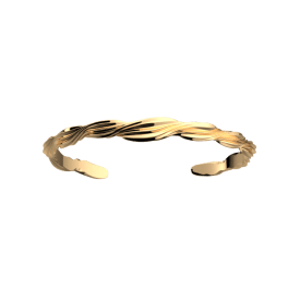 Les Georgettes - Armband Plain Sahara Guld