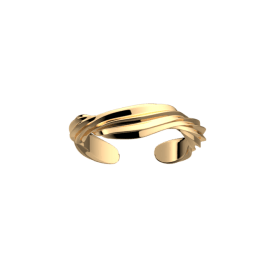 Les Georgettes - Ring Plain Sahara Guld