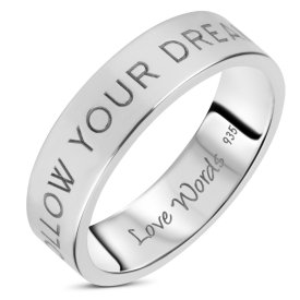 Love Words Jewellery - Ring Follow Your Dreams