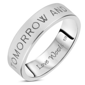 Love Words Jewellery - Ring Today Tomorrow And Forever