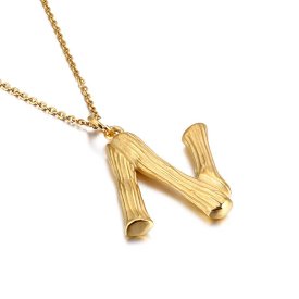 Anna K Jewelry - Halsband Bamboo N Guld